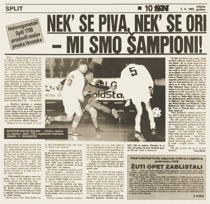 Mi smo šampioni!